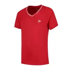 Image of Dunlop Crew Neck T-Shirt Junior Girls - Red