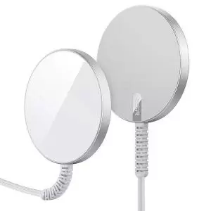 Image of ESR HaloLock mini Wireless Charger MagSafe Compatible Silver Pack of 2