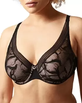 Image of Chantelle True Lace Comfort Plunge Bra