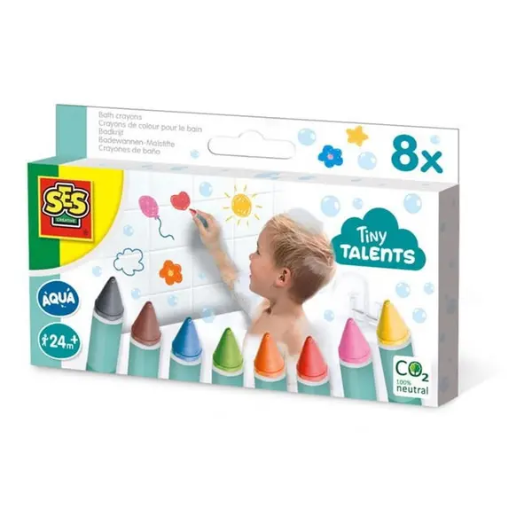 Image of SES Creative Tiny Talents Bath Crayons - Multi One Size