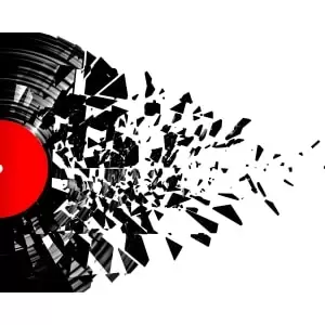 Image of Origin Murals Smashed Vinyl Monochrome Wall Mural - 3.5m x 2.8m