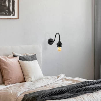 Image of Alaaddin - 3191 Black Wall Lamp