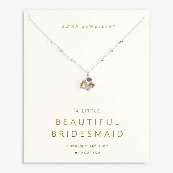 Image of Joma Jewellery Bridal A Little Beautiful Bridesmaid Silver 46cm + 5cm