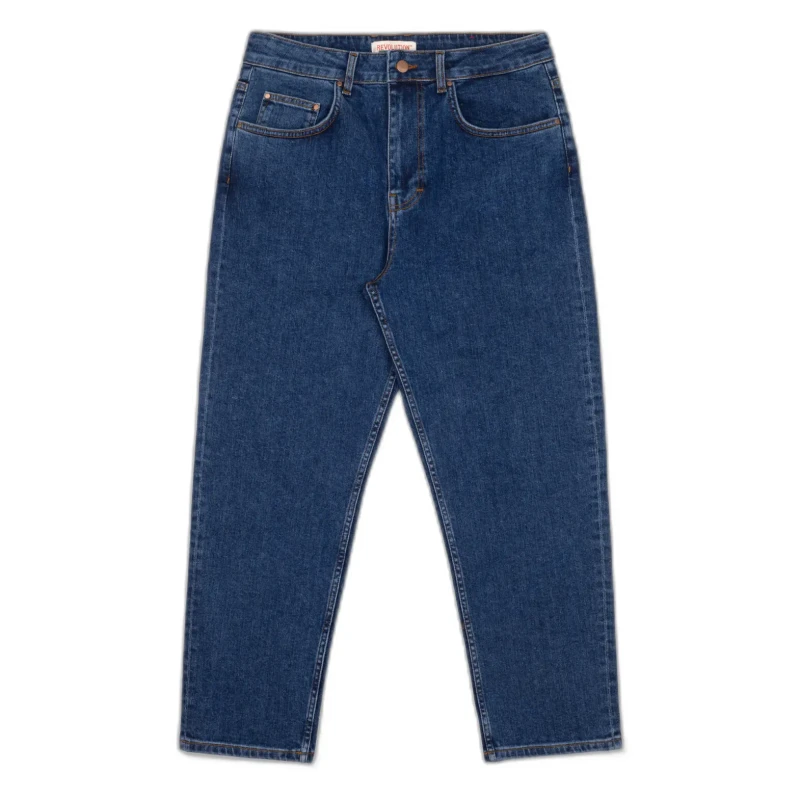 Image of Revolution Relaxed fit jeans in stretch organic cotton Revolution Bleu Male 31x34