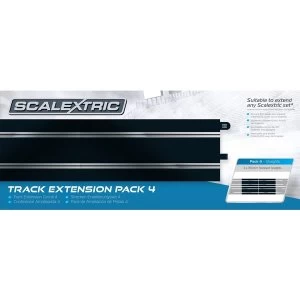 Image of Standard Straights Track (Set Of 4) Scalextric Extension Pack 4
