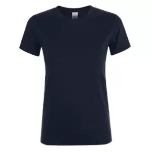 Image of SOLS Womens/Ladies Regent Short Sleeve T-Shirt (L) (French Navy)