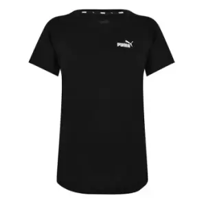 Image of Puma Essentials Logo T Shirt Womens - Black
