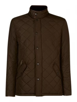 Image of Mens Barbour Powell polar quilt chelsea jacket Olive
