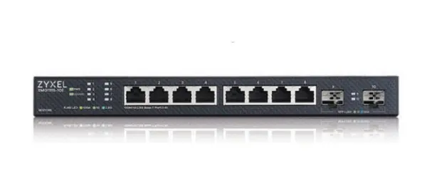 Image of Zyxel XMG1915-10E, 8-port 2.5GbE, 2 SFP+ Smart Switch, hybird mode, standalone or NebulaFlex Cloud