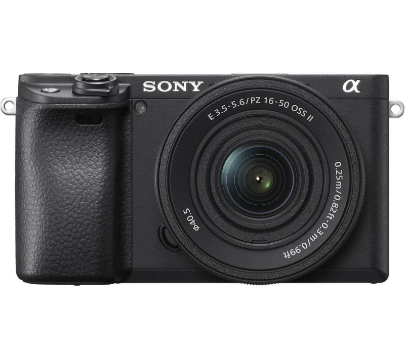 Image of SONY a6400 Mirrorless Camera with E PZ 16-50 mm f/3.5-f/5.6 OSS II Lens, Black 4548736166332