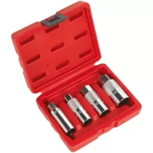 Image of AK6556 Spark Plug Socket Set 4pc 3/8Sq Drive - Sealey