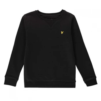 Image of Lyle and Scott Crew Neck Fleece Sweatshirt - True Black