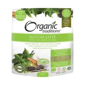Image of Organic Traditions Matcha Latte with Live Biocultures 150g