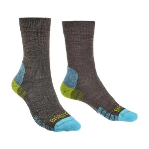 Image of Bridgedale HIKE Lightweight Merino Performance Boot Original Womens - Medium Brown / Lime