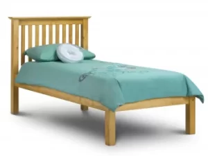 Image of Julian Bowen Barcelona 3ft Single Pine Wooden Bed Frame Low Footend