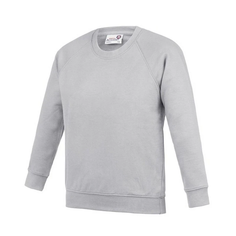 Image of AWDis Academy Raglan Sweatshirt in Grey Size: XS Grey Unisex XS