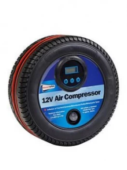 Image of Streetwize Accessories 12V Air Compressor Tyre Shape With Digital Gauge