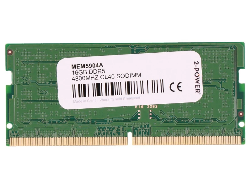 Image of 2-Power MEM5904A memory module 16GB 1 x 16GB DDR5 262-pin SO-DIMM