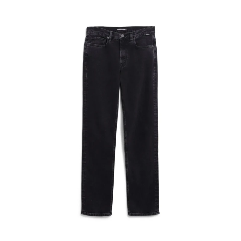 Image of ARMEDANGELS Womens straight-cut jeans ARMEDANGELS Carenaa Noir Female 32x30