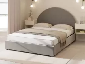 Image of GFW Eldon 5ft King Size Grey Fabric Ottoman Bed Frame