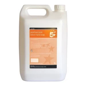 Image of 5 Star Facilities 5 Litre Lotion Hand Soap Pearlised Pink