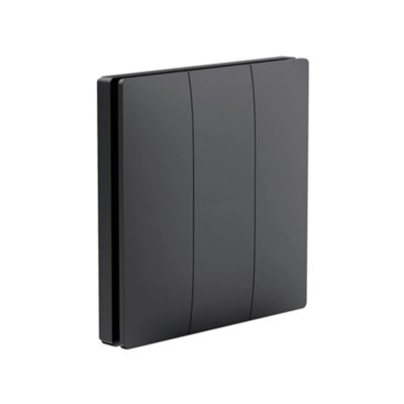 Image of Ener-J Ener - J Wireless Kinetic 3 Gang Light Switch Black