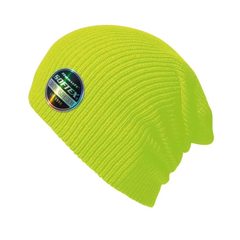 Image of Result Core Mens Softex Beanie in Bright Yellow Bright Yellow Male One Size