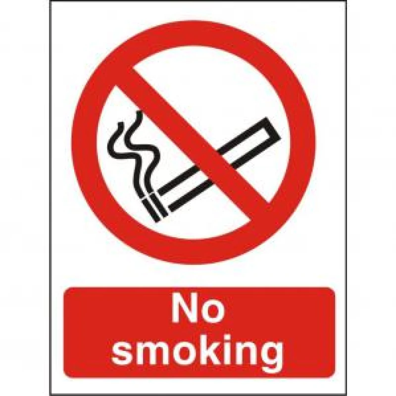 Image of Seco Prohibition Safety Sign No Smoking It Is Against The Law To Smoke EXR28881SS