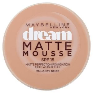 Image of Maybelline Dream Matte Mousse Foundation 26 Honey Beige 30ml Nude