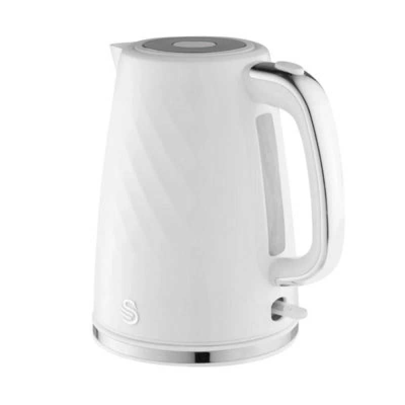 Image of Swan SK14611WHT Windsor Textured Kettle in White 1 7L 3kW Rapid Boil