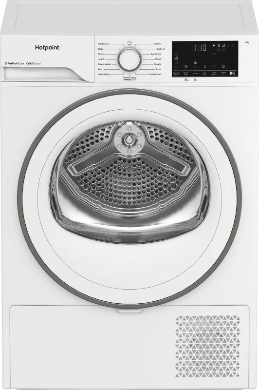 Image of Hotpoint FabricCare C HSD 82M WW UK 8KG Heat Pump Tumble Dryer - White - A+ Rated