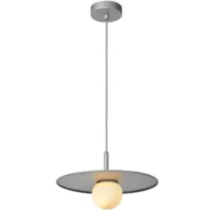 Image of Lucide TOPHER - Pendant Light - Ø30cm - 1xG9 - Satin Chrome