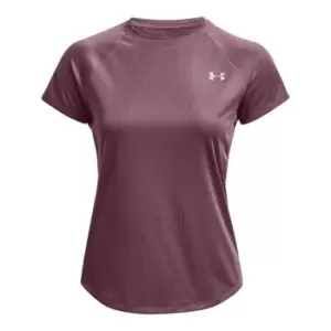 Image of Under Armour Stripe T Shirt Ladies - Purple