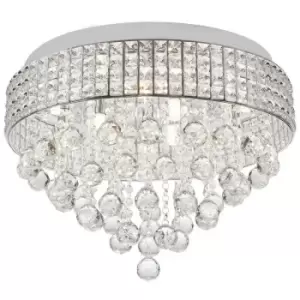 Image of Zumalinelighting - Zumaline Capri Ceiling Light, Chrome, 6x G9