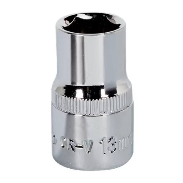 Image of Genuine SEALEY SP1213 WallDrive® Socket 13mm 1/2Sq Drive Fully Polished
