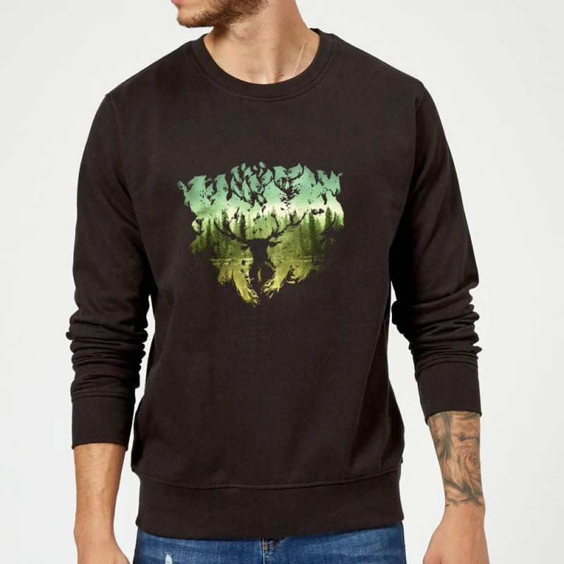 Image of Harry Potter Patronus Lake Sweatshirt - Black - L