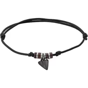 Image of Vintage Casual Shark Tooth Black Polypropylene and Coconut Bead Bracelet