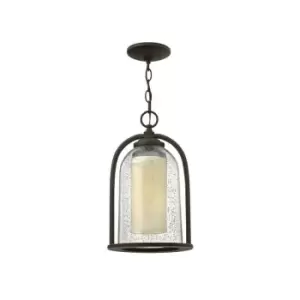 Image of Elstead Quincy - 1 Light Outdoor Ceiling Chain Lantern Oil Rubbed Bronze, E27