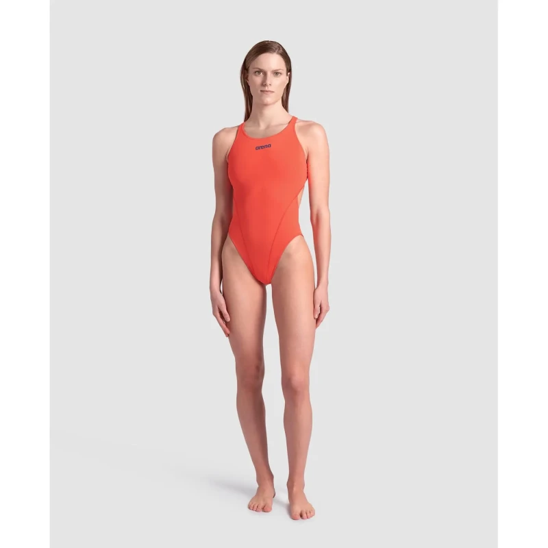 Image of Womens 1 Piece swimsuit Arena Team Tech Rouge Female 28