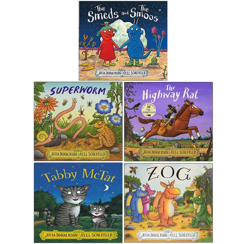 Image of Julia Donaldson 5 Books Collection Set - The Creators of the Gruffalo NEW Paperback Julia Donaldson Books