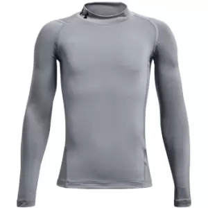 Image of Under Armour Armour Mock Long Sleeve Baselayer - Grey