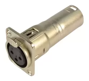 Image of Through Panel Connector Female Panel to Male Rear