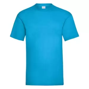 Image of Mens Value Short Sleeve Casual T-Shirt (Medium) (Cyan)