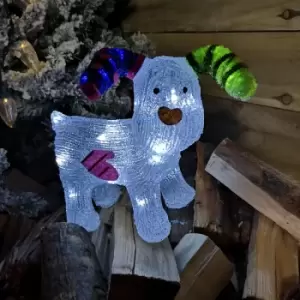 Image of Snowtime - The Snowman 31cm Acrylic Snowdog Figure 24 LEDs Indoor Outdoor