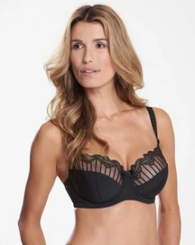 Image of Charnos Sienna Balcony Wired Black Bra