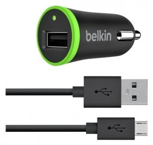 Image of Belkin Micro Universal USB Car Charger with Cable Black