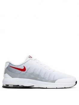 Image of Nike Air Max Invigor Print Childrens Trainer, White/Red/Grey, Size 2