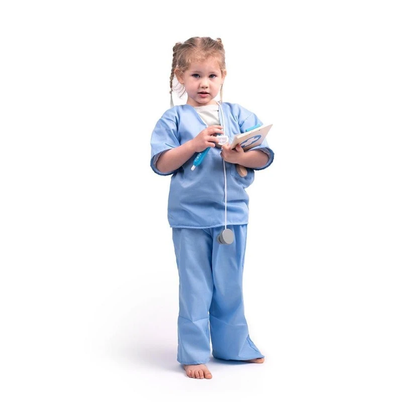 Image of Bigjigs Toys Medic Dress Up and Kit Blue