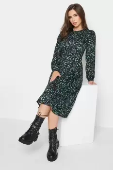 Image of Petite Animal Print Midi Dress