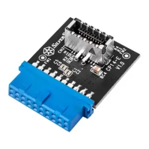 Image of Silverstone USB 3.0 Internal (19-Pin) Header to USB 3.1/3.2 Type-C (20